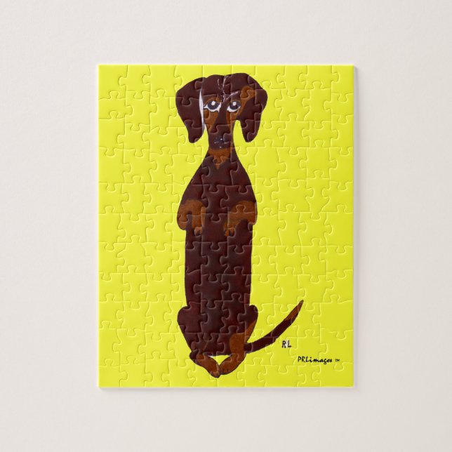 Puzzle de Dachshund Sidney (Vertical)