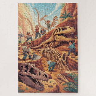 Puzzle de découverte du monde des dinosaures