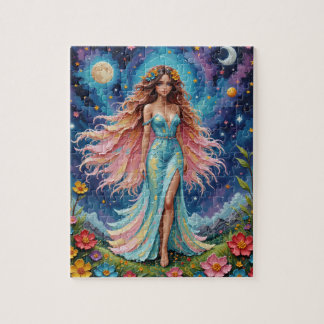 Puzzle de déesse de fleurs