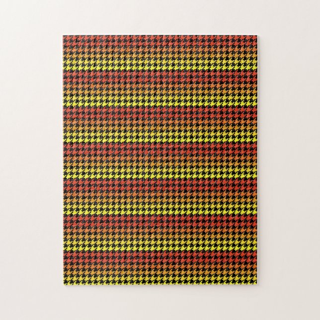 Puzzle de défi rouge orange jaune (Vertical)