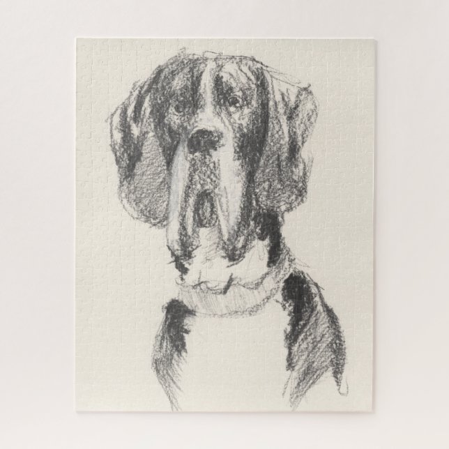 Puzzle de dessin de Dogue Allemand (Vertical)