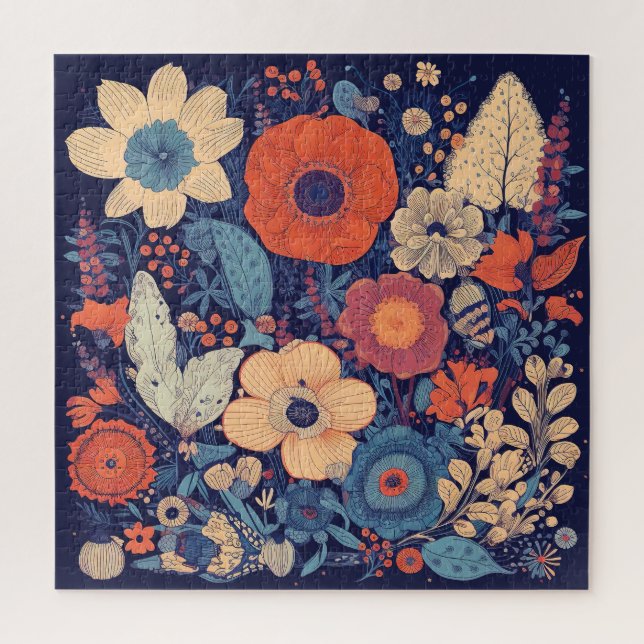 Puzzle de différentes fleurs (Vertical)