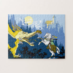 Puzzle de dragon 11x14 pour les personnes aveugles