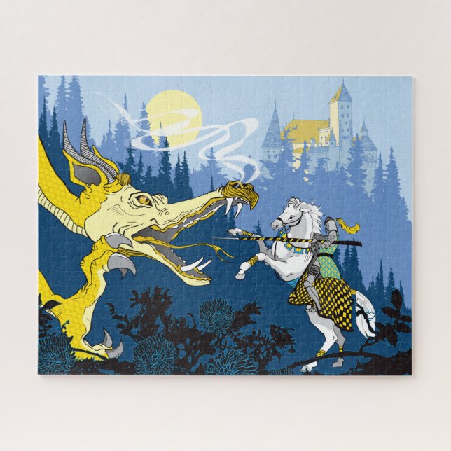 Puzzle de dragon 16x20 pour les personnes aveugles (Horizontal)
