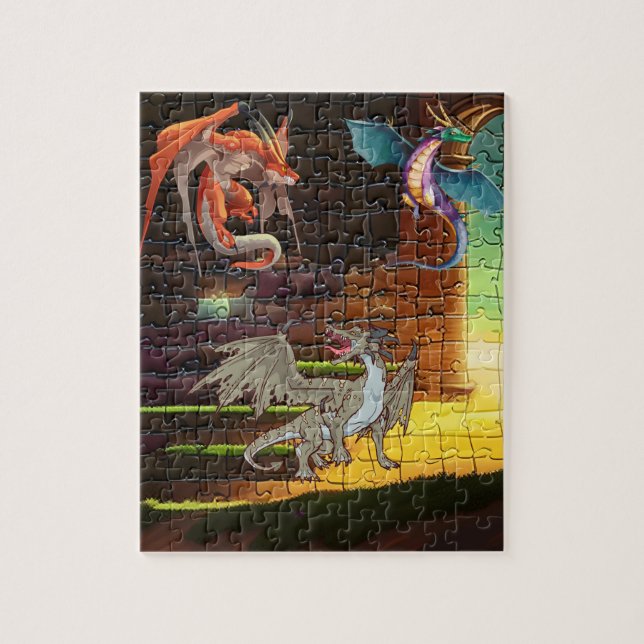 Puzzle de Dragon Médiéval pour les amateurs de Dra (Vertical)