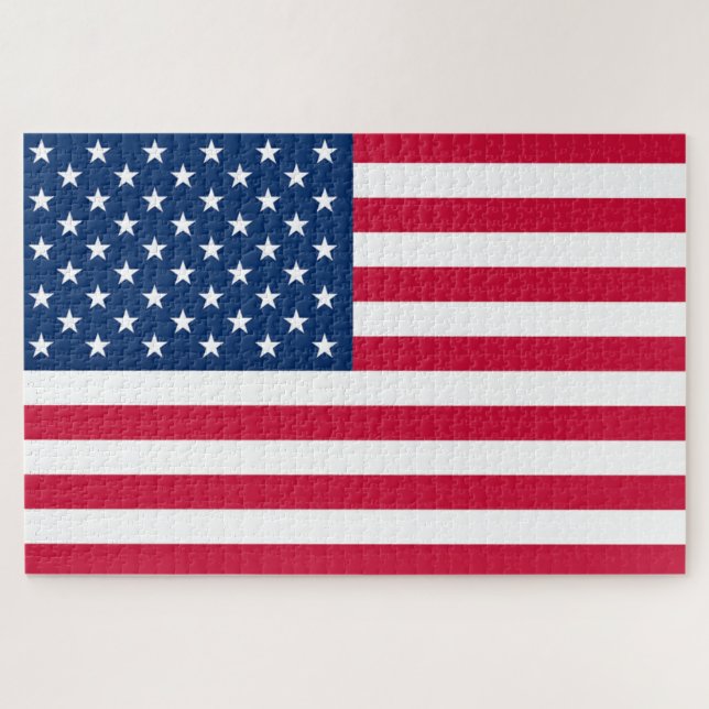 Puzzle de drapeau américain patriotique (Horizontal)