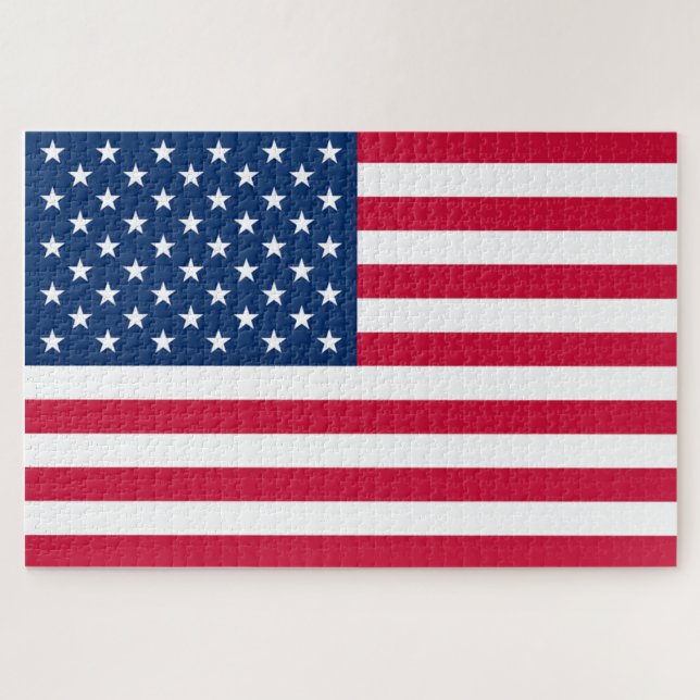 Puzzle de drapeau américain patriotique (Horizontal)