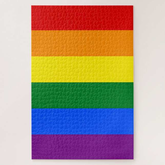 Puzzle de drapeau de la Fierté arc-en-ciel (Vertical)