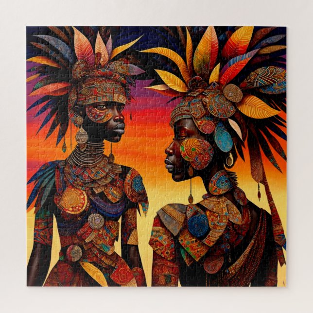 Puzzle de femme africaine (Vertical)