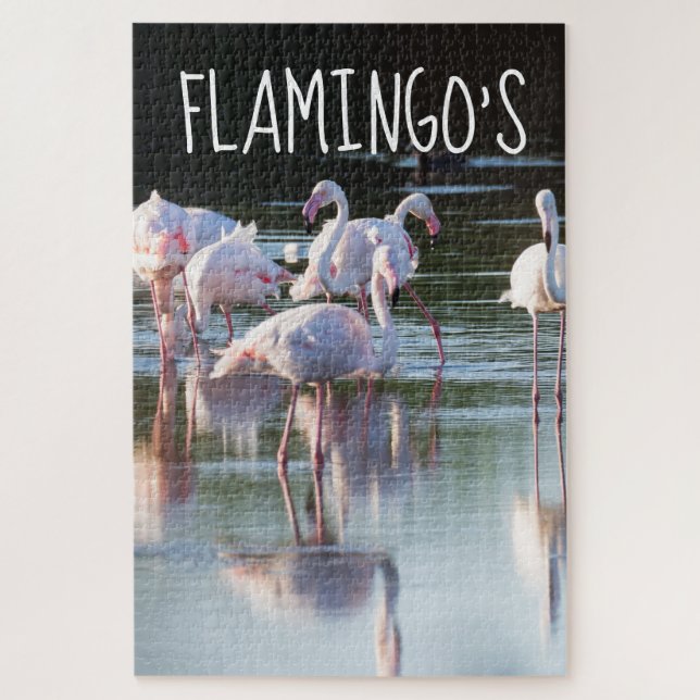 Puzzle de flamant rose de la nature (Vertical)
