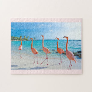 Puzzle de flamants roses