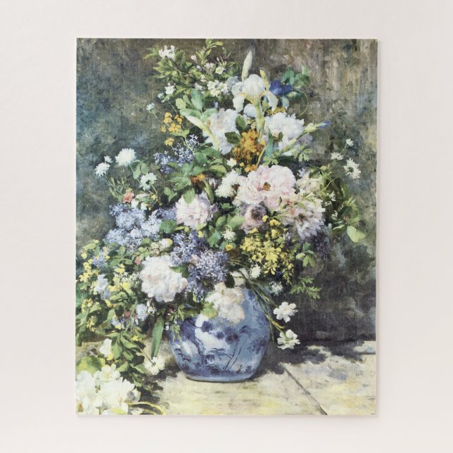 Puzzle de fleurs dans un vase de Renoir (Vertical)