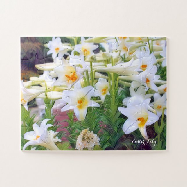 Puzzle de fleurs de lys de Pâques (Horizontal)
