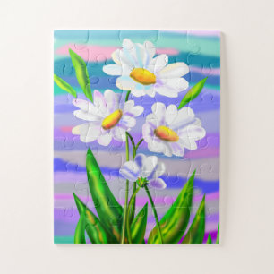 Puzzle de fleurs de marguerite