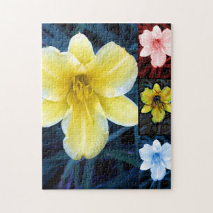 Puzzle de fleurs psychédélique