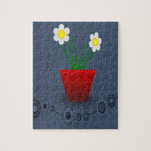 puzzle de fleurs rouges pour tout le monde