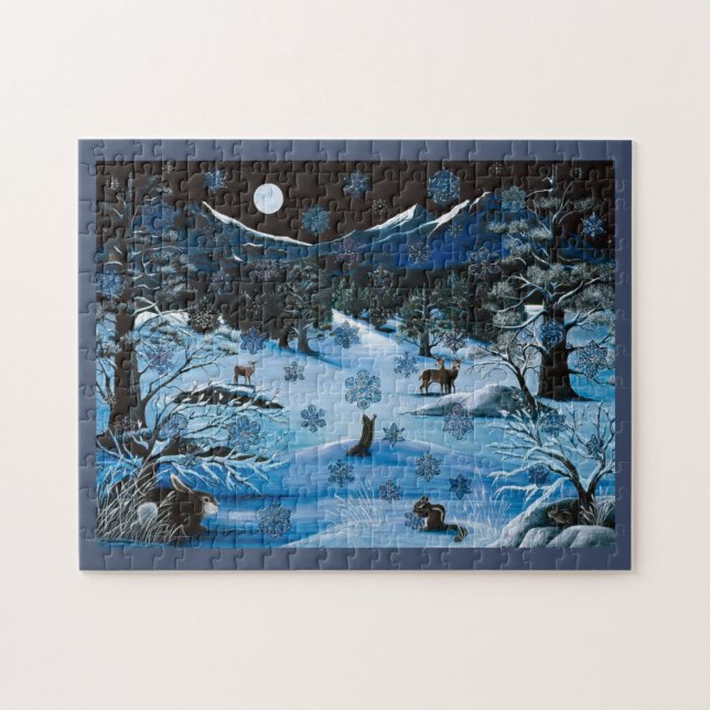 Puzzle de flocon de neige de cascade (Horizontal)