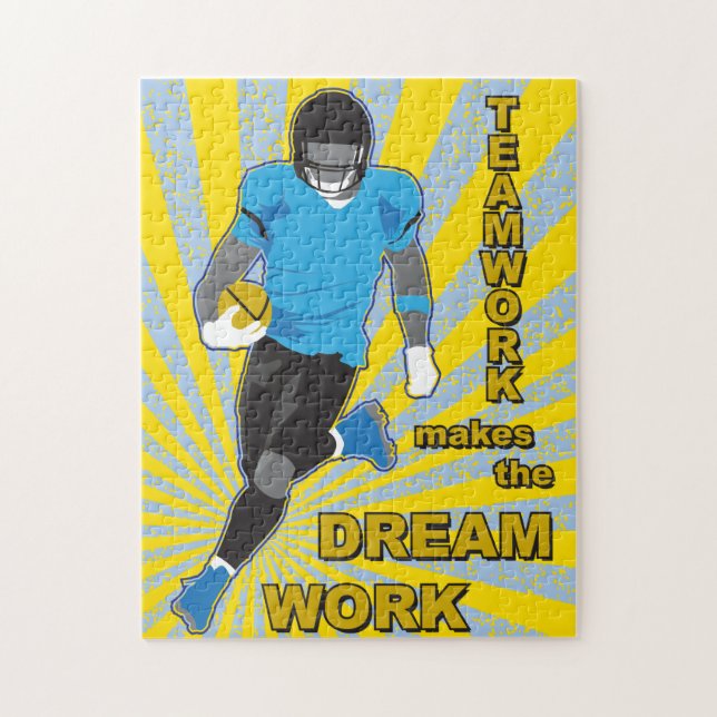 Puzzle de football 11x14 pour les aveugles de coul (Vertical)