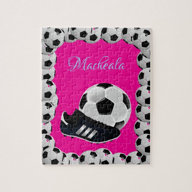 Puzzle de Football Rose Chaud (Vertical)