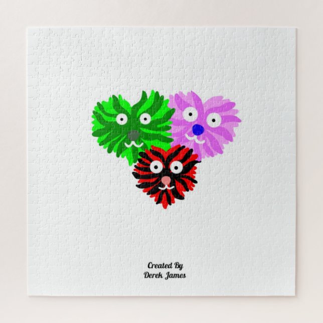 Puzzle de Fuzzies cardiaques (50,8 cm x 50,8 cm) (Vertical)