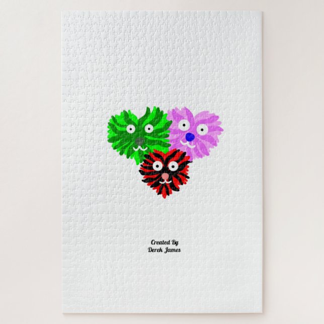 Puzzle de Fuzzies cardiaques (50,8 cm x 76,2 cm) (Vertical)