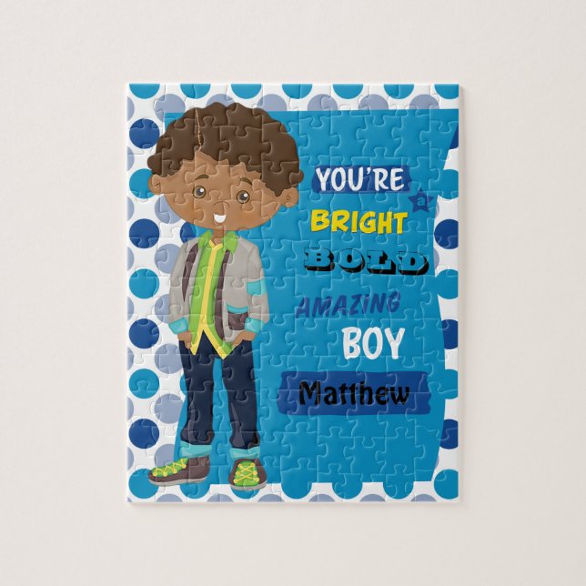 Puzzle de garçon multiculturel Extraordinaire (Vertical)