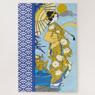 Puzzle de Geisha 20x30 pour les personnes aveugles