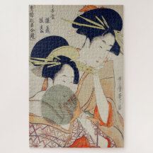 Puzzle de geishas japonaises vintage