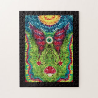 Puzzle "de globe oculaire volant teint par