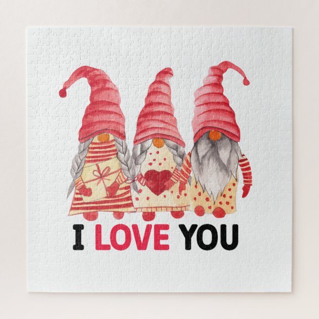 Puzzle de Gnome de la Saint-Valentin (Vertical)