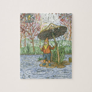 Puzzle de gnome de pluie