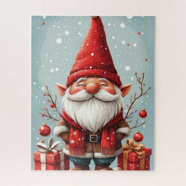 Puzzle de gnome de saison des fêtes (Vertical)