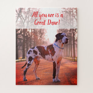 Puzzle de great dane personnalisé