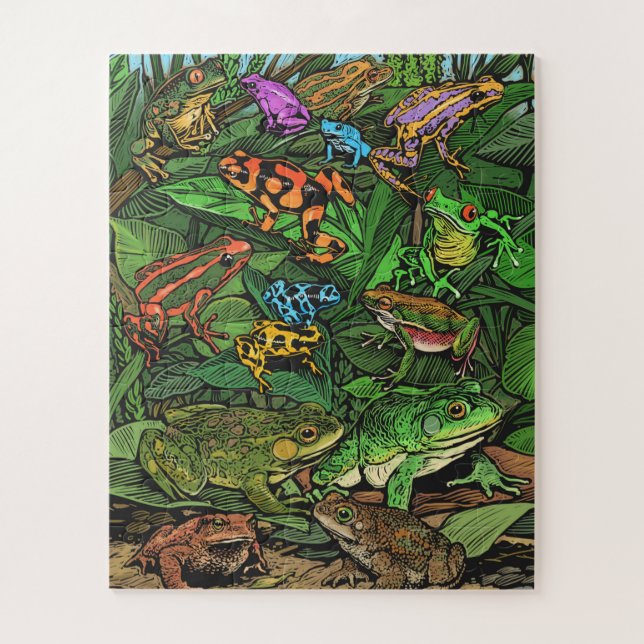 Puzzle de grenouille facile (Vertical)