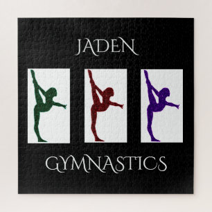 Puzzle de gymnastique avec nom