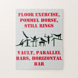 Puzzle de gymnastique masculine pour garçons !