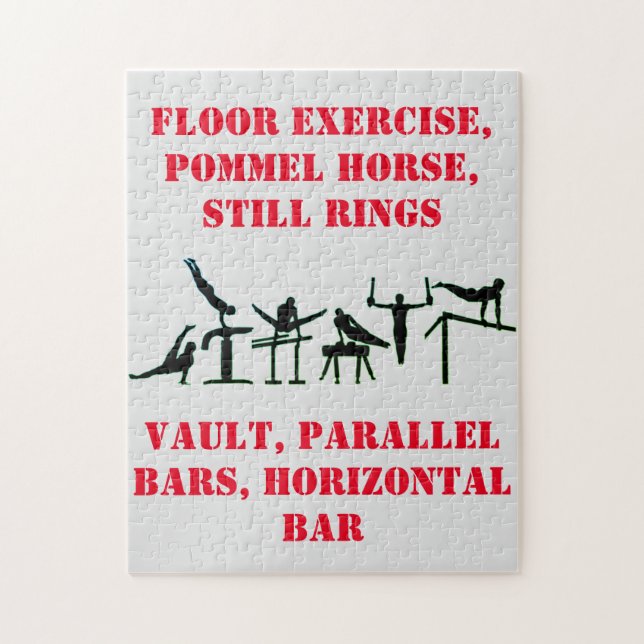 Puzzle de gymnastique masculine pour garçons ! (Vertical)