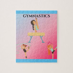 Puzzle de gymnastique pour fille.