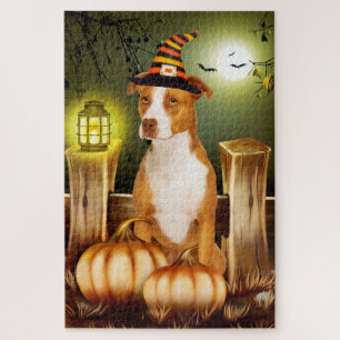 Puzzle de Halloween Pitbull