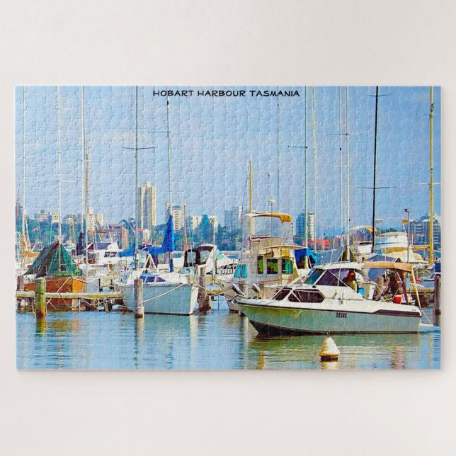 Puzzle de Hobart Harbor Tasmanie (Horizontal)