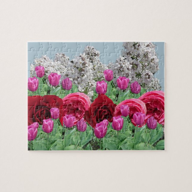 Puzzle de jardin de fleurs mixtes (Horizontal)
