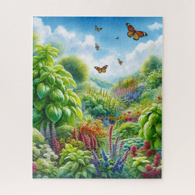 Puzzle de jardin d'herbes de 520 pièces stimulant (Vertical)