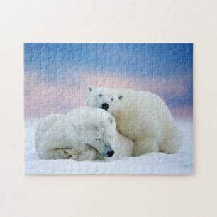 Puzzle de jeu d'ours blancs