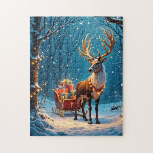 Puzzle de jeu Reindeer de vacances