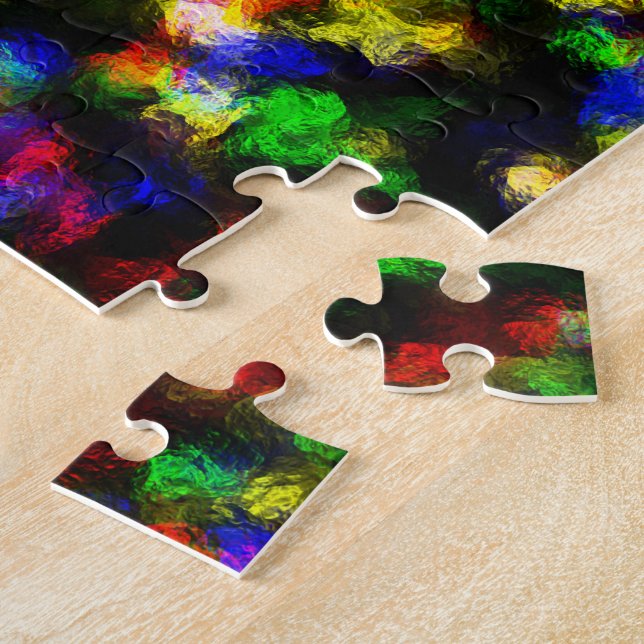 Puzzle de jigsaw de la disco Abstraite (Côté)