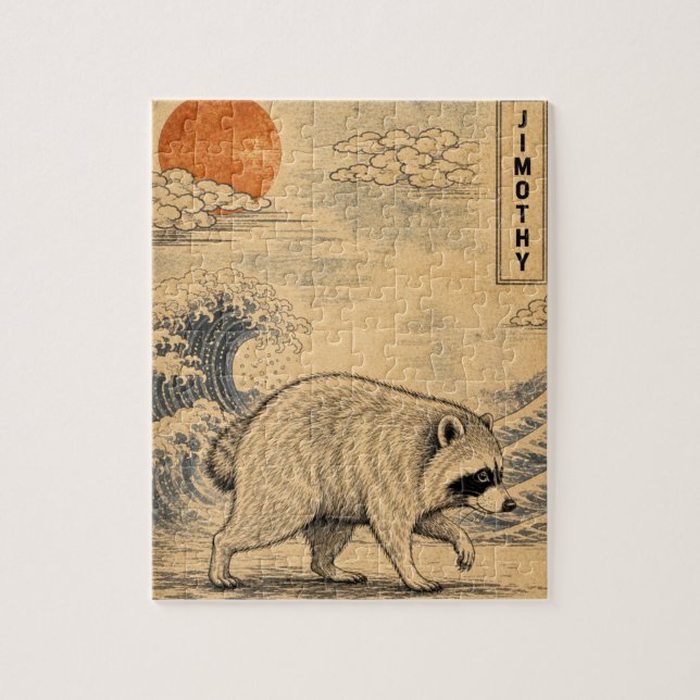 Puzzle de Jimothy Raton laveur – Douce faune de bo (Vertical)