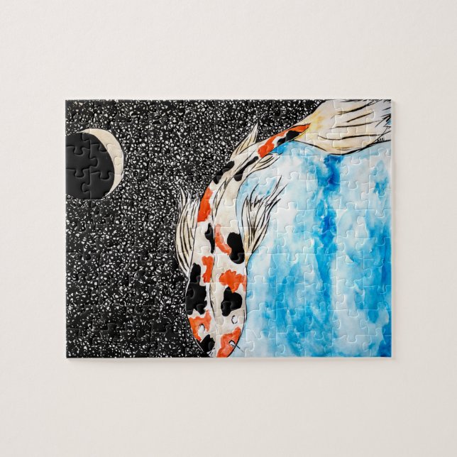 Puzzle de Koi de l'espace (Horizontal)