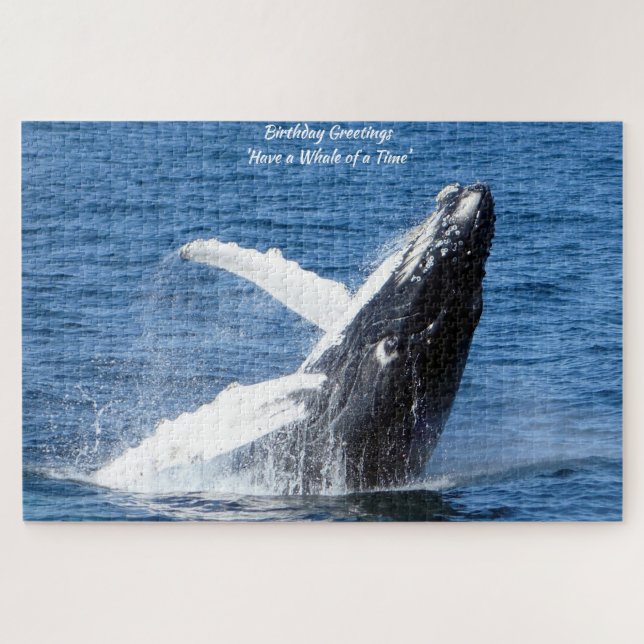 Puzzle de la baleine à bosse d'Alaska (Horizontal)