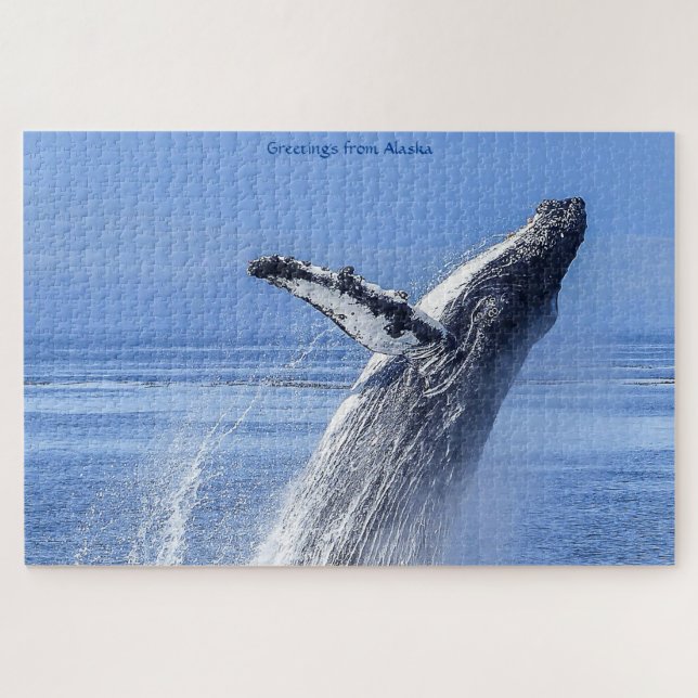 Puzzle de la baleine à bosse d'Alaska (Horizontal)