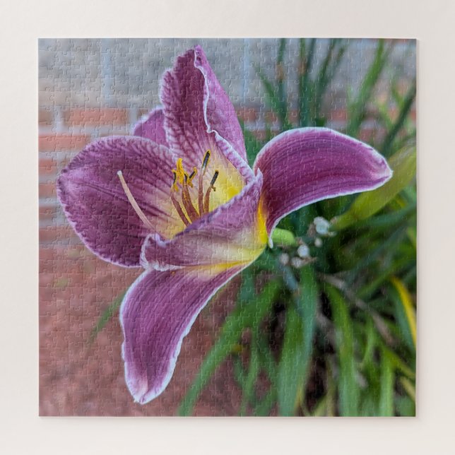 Puzzle de la belle journée violette de lis (Vertical)